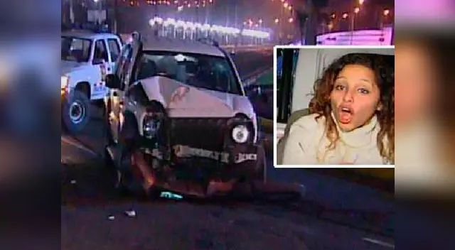 Esta es la mujer que en estado etílico reclamaba por su perrita perdida.