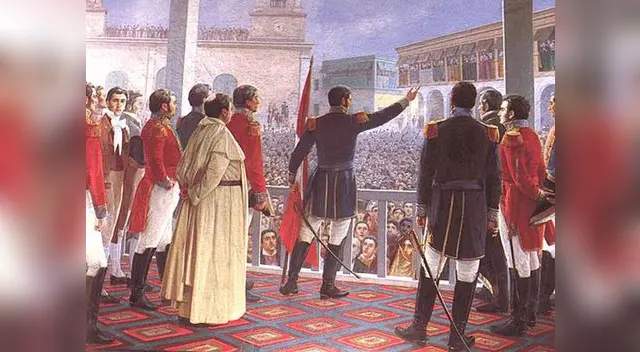 El 28 de julio de 1821, a cargo de 4.500 hombres, logra ingresar a Lima y Proclamar la independencia del Perú. 