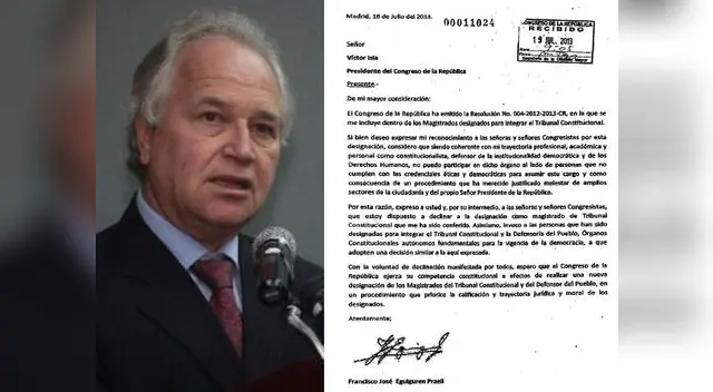 Francisco Eguiguren, recientemente electo miembro del Tribunal Constitucional