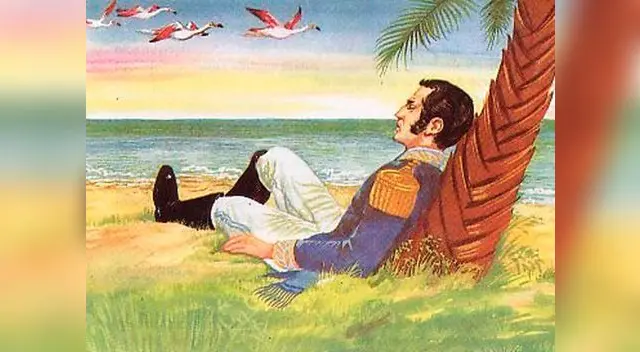 El sueño de José de San Martín de acuerdo con un famoso dibujo.