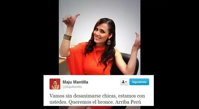 Twitter: Personalidades apoyaron a la selección de vóley. Twitter: Personalidades apoyaron a la selección de vóley.