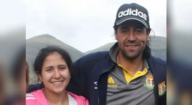 Sergio Ibarra y su hija Vanina, madre de su nieta Catalina