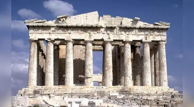 El partenón de Atenas.