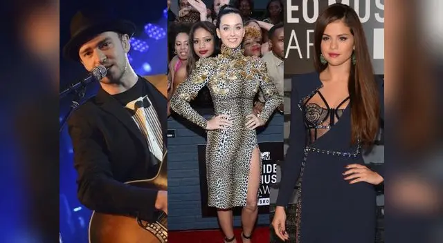 Justin Timberlake, Katy Perry y Delena Gomez, entre los reyes de los MVA 2013
