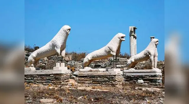 Los leones de Delos.