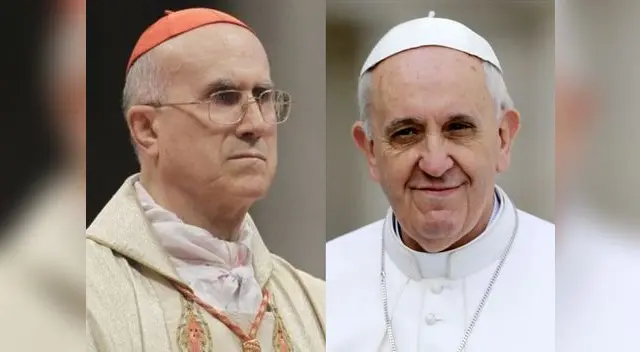 Papa Francisco y Tarcisio Bertone, secretario de Estado del Vaticano