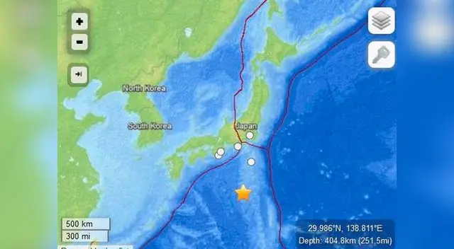 Japón sufre terremoto de 6.5 según la USGS.