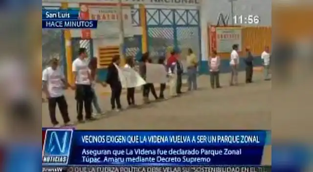 Vecinos piden a la Municipalidad de Lima regrese el terreno de la Videna al distrito de San Luis. 