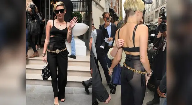 Miley Cyrus se muestra sin ropa interior a través de sexy transparencia de Chanel