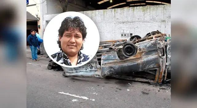 Camioneta tuvo un choque múltiple, cayó al vacío y explotó. Los integrantes de Néctar fallecieron en el acto.