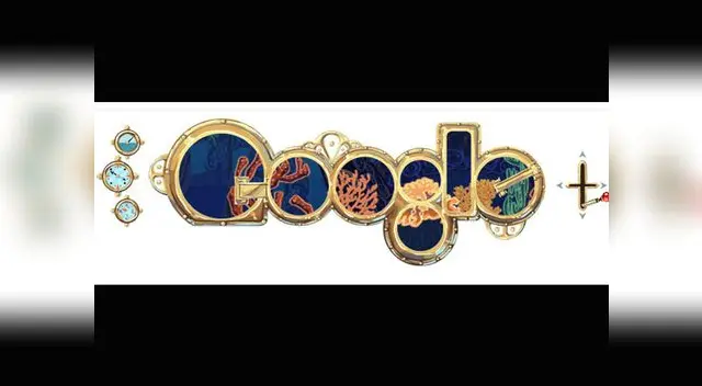 Doodle por el 183 aniversario de Julio Verne