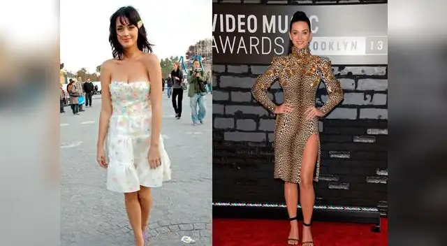 Katy Perry: Vea el antes y después del look de esta cantante.