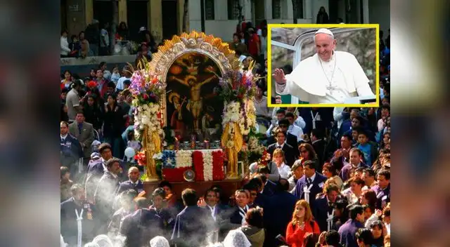 Papa Francisco envió saludo a los devotos del Señor de los Milagros.