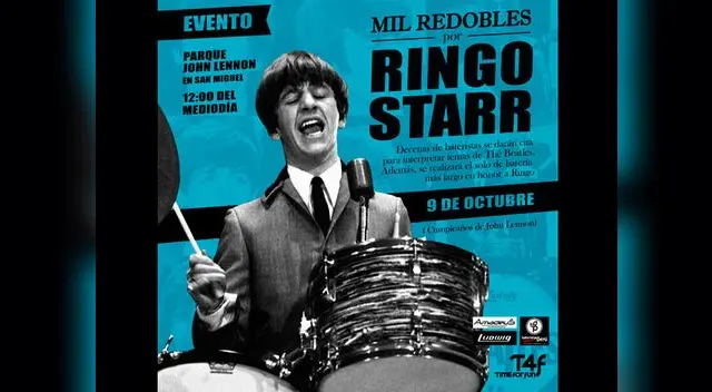 Hoy se realizará homenaje a Ringo Starr, ex Beatle.