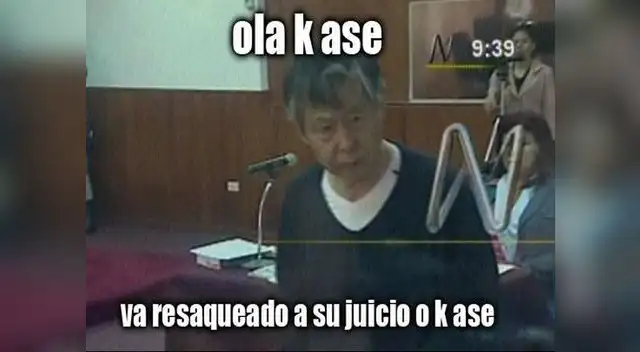Memes de Alberto Fujimori por ir demacrado a juicio