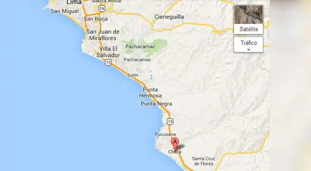 Chilca, localidad de Cañete, al sur de Lima.