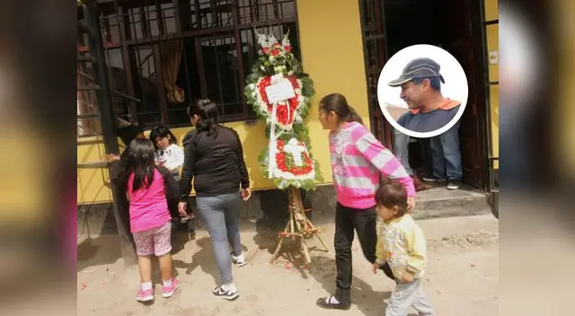 Maestro de obras (círculo) y su hijo eran muy unidos, incluso trabajaban juntos. Policía busca al sospechoso de homicidio.