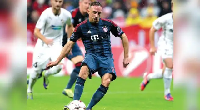 Ribéry firmó dos conquistas del equipo de Pizarro. 