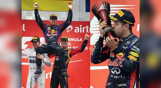 Sebastian Vettel, con 26 años de edad, logra su cuarto campeonato mundial de Fórmula 1, en Grand Prix de India