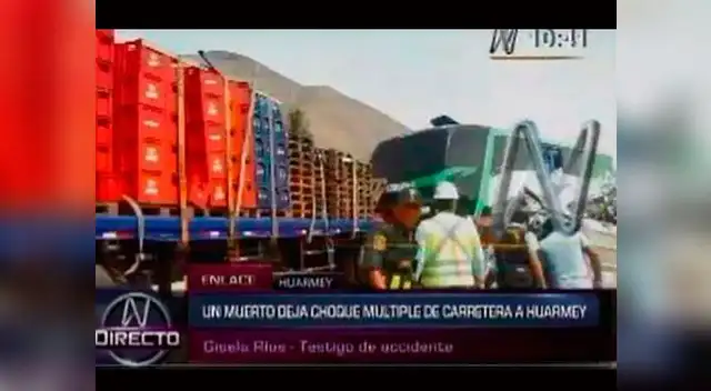 Múltiple choque en Huarmey.
