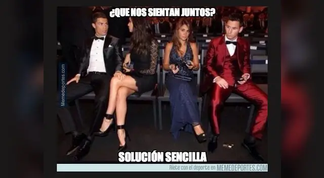 Lionel Messi víctima de memes por el traje rojo para el Balón de Oro