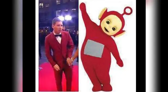 Lionel Messi víctima de memes por el traje rojo para el Balón de Oro