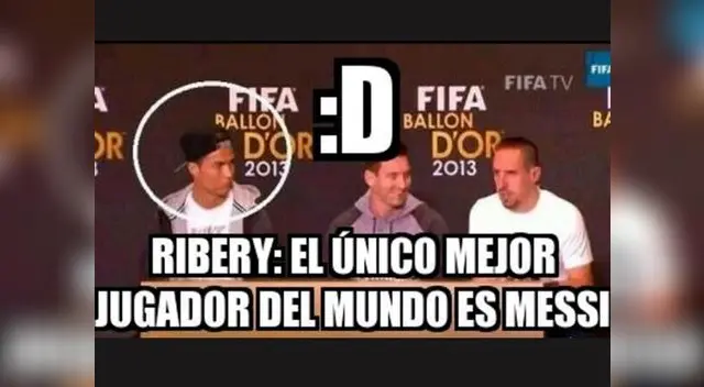 Lionel Messi víctima de memes por el traje rojo para el Balón de Oro