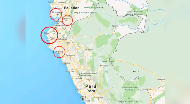 Remezón impactó el norte del Perú y el sur de Ecuador.