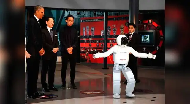 Asimo dio un show completo a Obama.