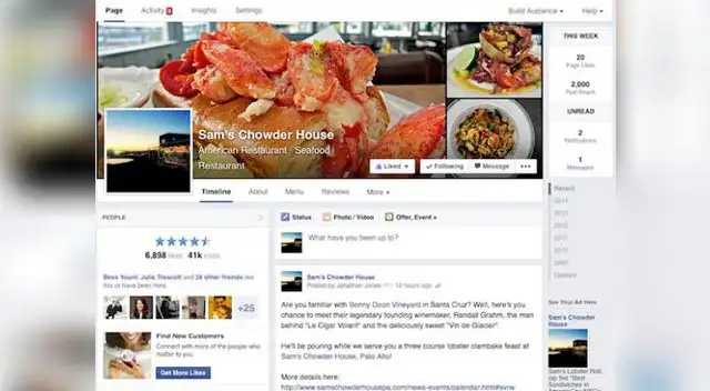 Nuevo diseño para las páginas de Facebook