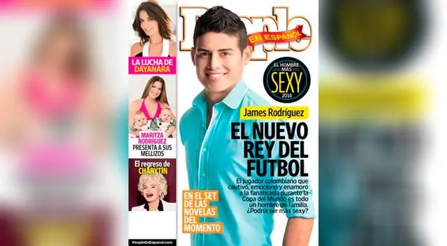 James Rodríguez fue elegido como el hombre más sexy de 2014 por la revista People