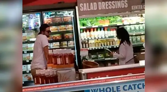 El actor ya sale de compras con su nueva conquista.