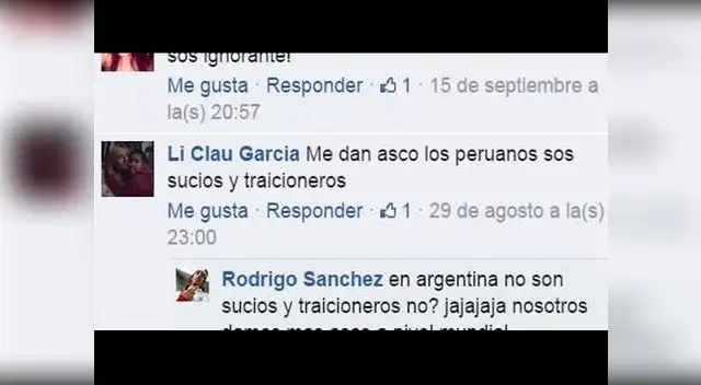 Página de Facebook alienta la xenofobia hacia peruanos en Buenos Aires