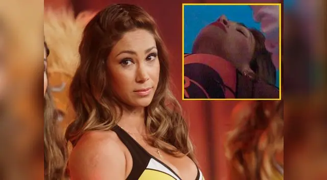 Melissa Loza se dejó llevar por el vértigo durante juego en Esto es guerra Melissa Loza se dejó llevar por el vértigo durante juego en Esto es guerra