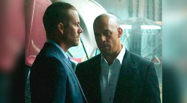 Paul Walker y Vin Diesel en una toma de 'Rápidos y Furiosos 7'