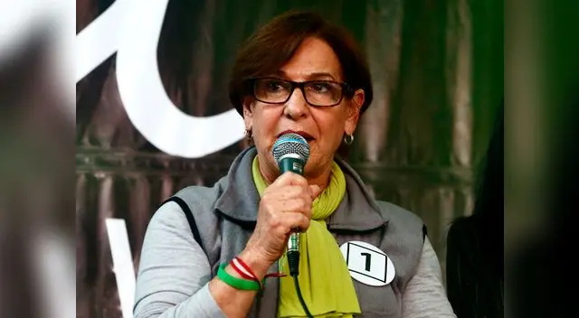 Susana Villarán, candidata a la alcaldía de Lima.