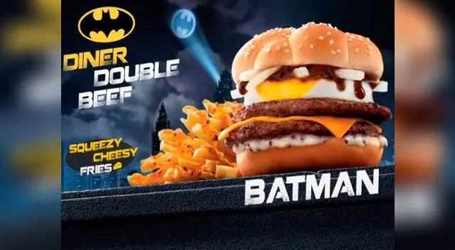 McDonald's homenajea a Batman con su propia hamburguesa