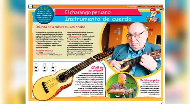 El charango peruano.