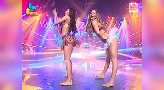 Jazmín Pinedo y Melissa Loza desbordaron sensualidad en versus de baile.