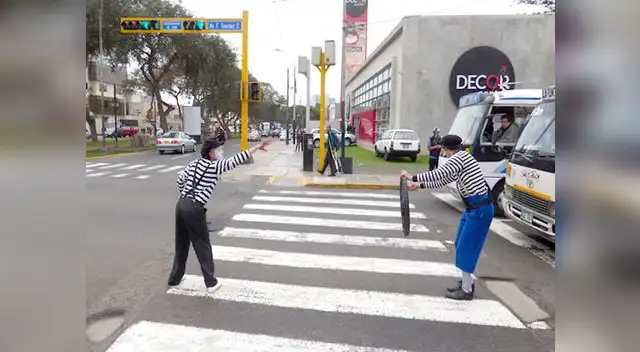 Concientización en la avenida Arequipa.