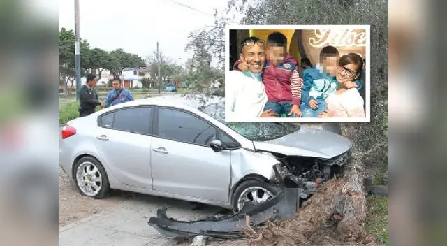 Este es el vehículo en el que viajaba la mujer herida y su pareja. La unidad quedó destrozada tras el triple choque.
