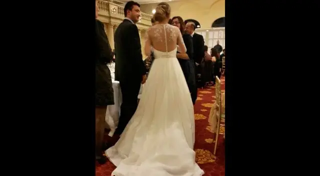 Delly Madrid publicó fotos de su boda religiosa en España.