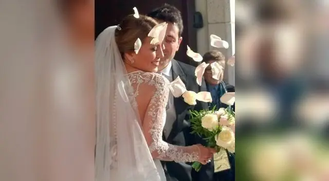 Delly Madrid publicó fotos de su boda religiosa en España.