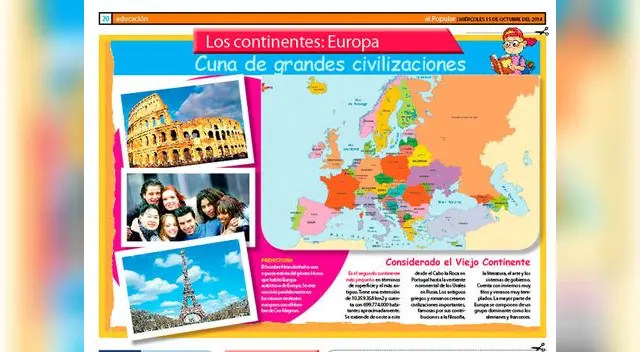Europa, cuna de grandes civilizaciones.