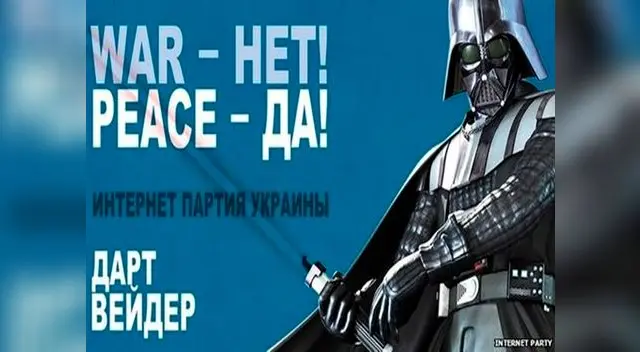 Darth Vader, Chewbacca y Yoda se lanzan como candidatos al Congreso de Ucrania Darth Vader, Chewbacca y Yoda se lanzan como candidatos al Congreso de Ucrania