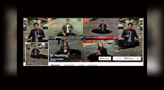 Memes sobre periodistas que informaron sobre agujero. 