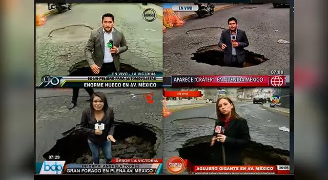 Memes sobre periodistas que informaron sobre agujero. 