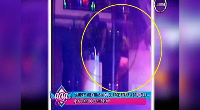 Miguel y Grasse en ampay. Miguel y Grasse en ampay.