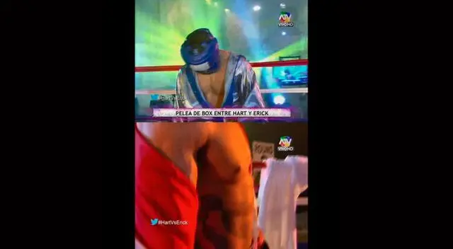 Mario y Erick en cuadrilátero. 