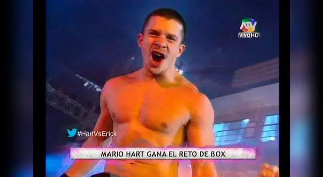 Mario Hart ganó el reto. 